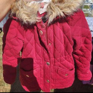 Girls quilted winter jacket